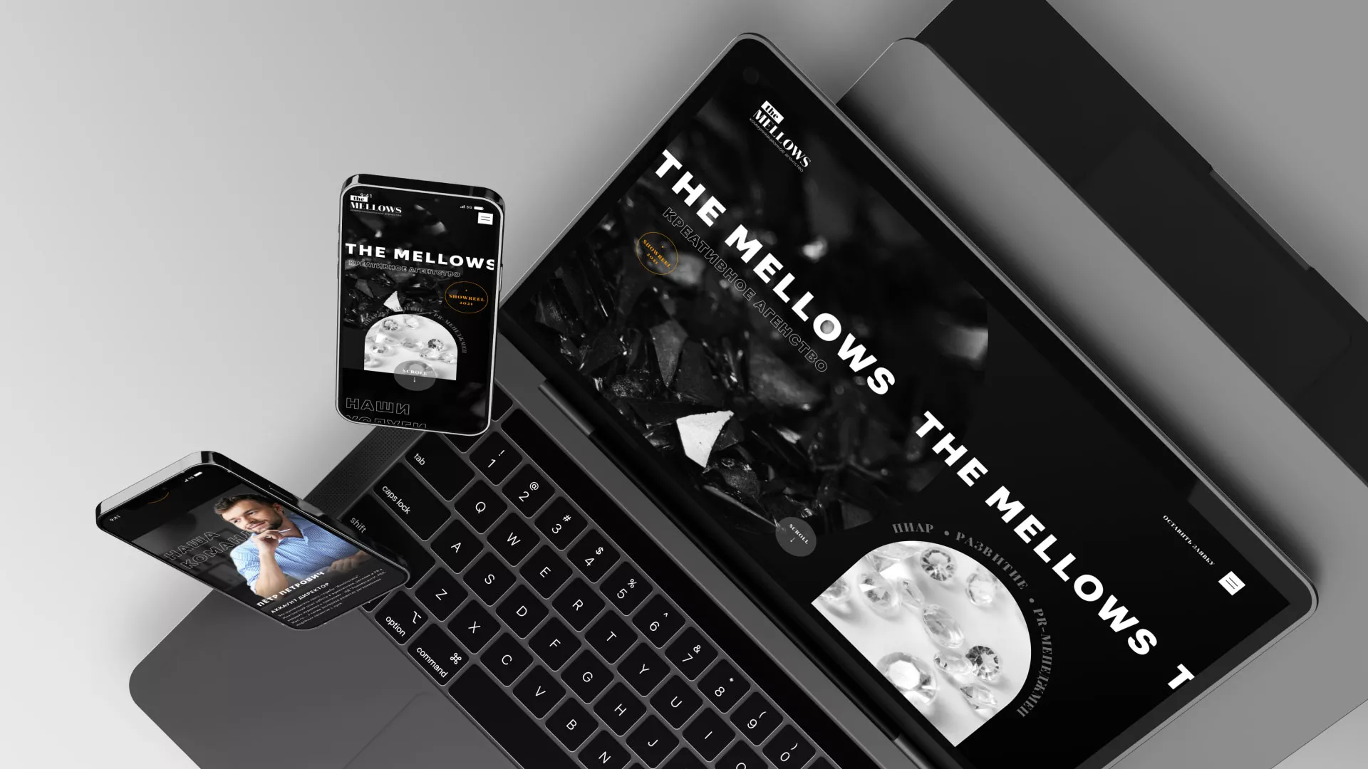 Разработка сайта креативного агентства «The Mellows» в Куровском