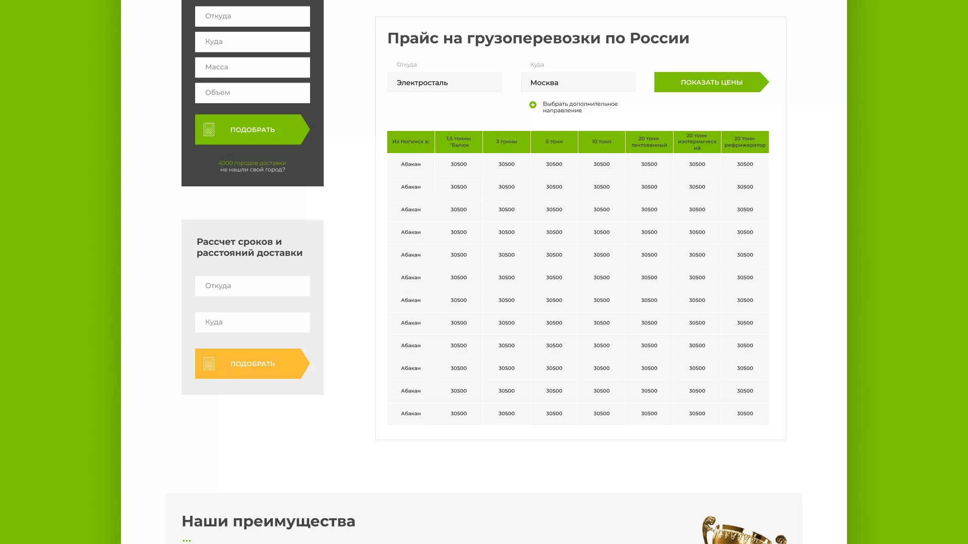 Разработка логотипа и сайта компании «Инком-Логистика» в Куровском