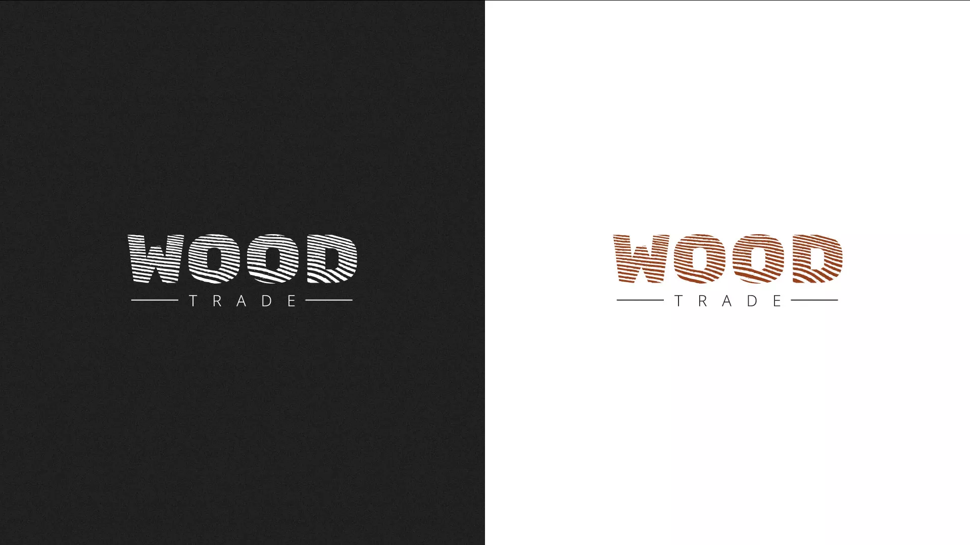 Разработка логотипа для компании «Wood Trade» в Куровском