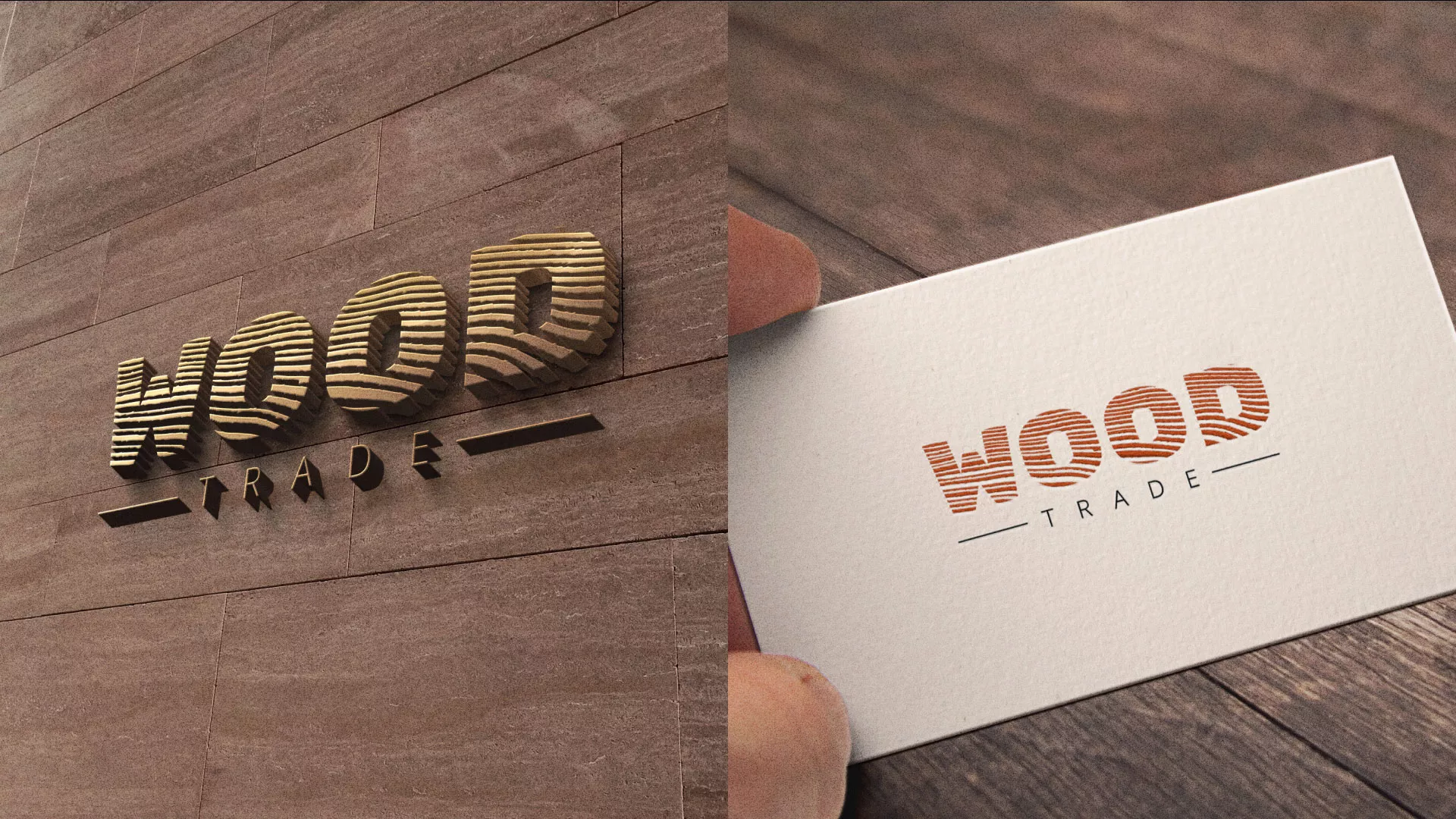 Разработка логотипа для компании «Wood Trade» в Куровском