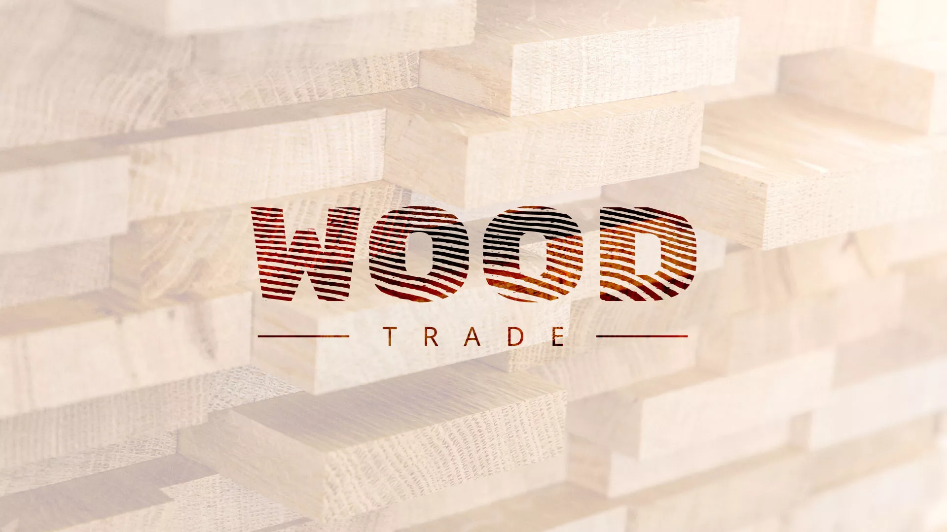 Разработка логотипа для компании «Wood Trade» в Куровском