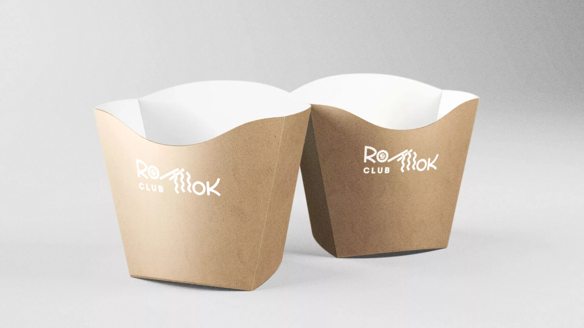Создание логотипа суши-бара «Roll Wok Club» в Куровском